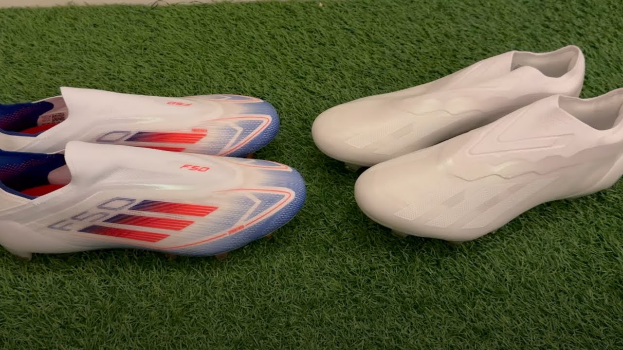 Adidas F50 VS Adidas X Crazyfast Elite FG Boots Comparison Video!