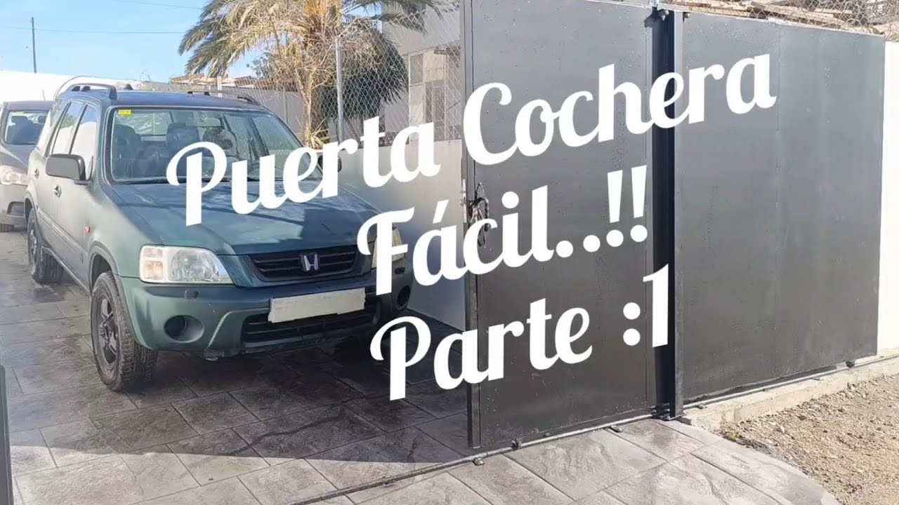 Como hacer una puerta de cochera rápido y fácil 