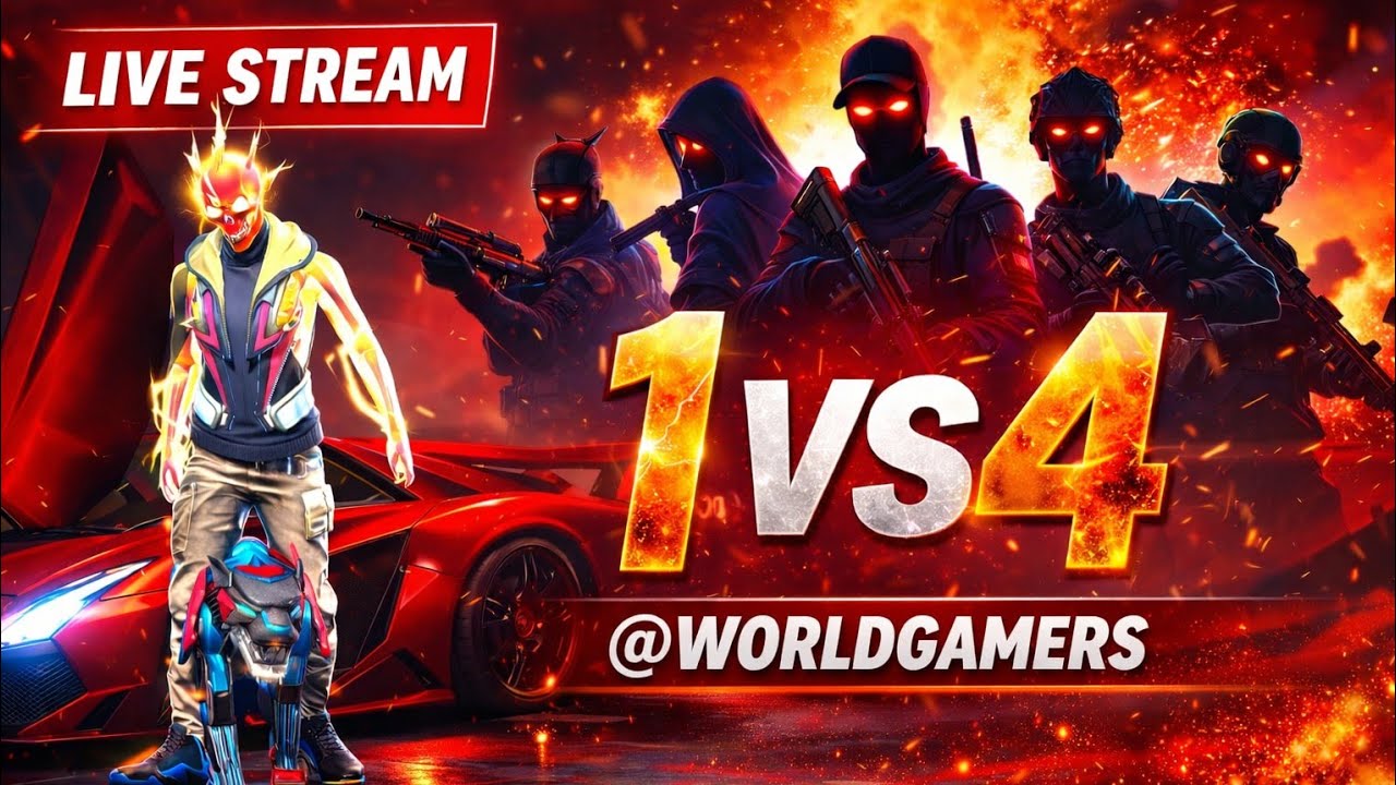 HINDI FREE FIRE MAX COME TO 1VS1 1VS4 COUSTAM ROOM 🤯