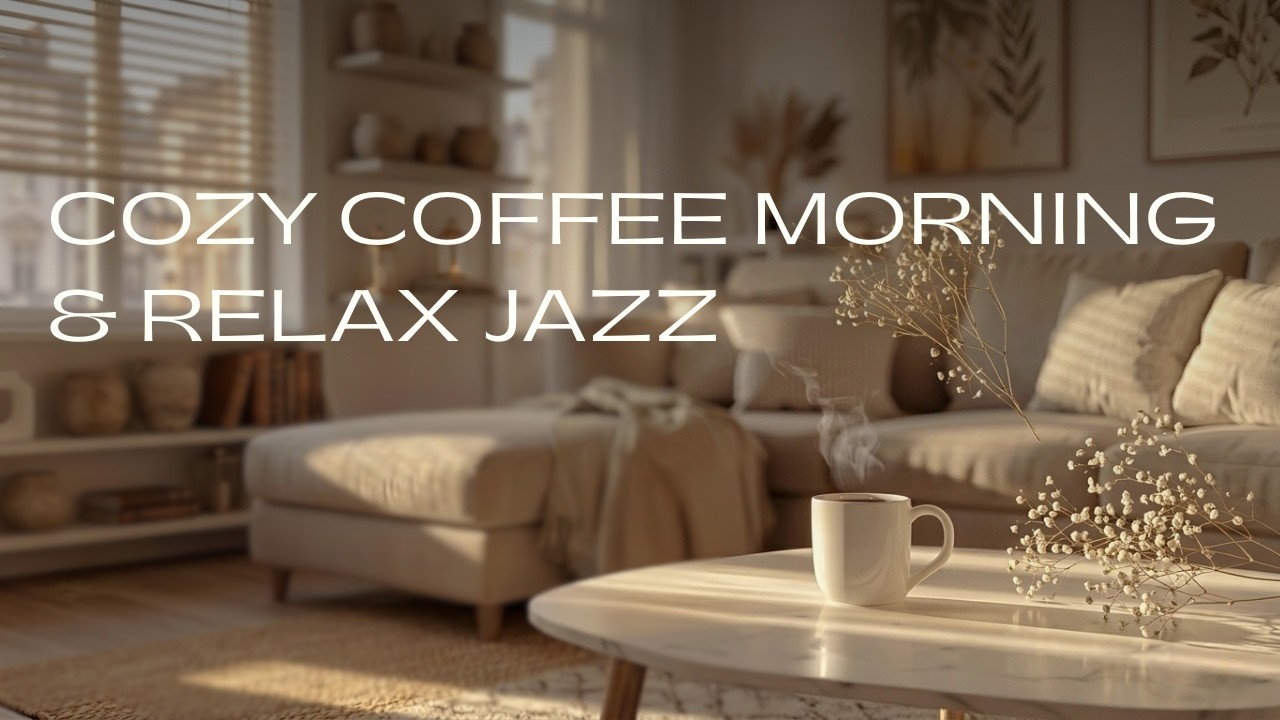 Cozy Coffee Morning ☕ Relaxing Bossa Nova Jazz in a Warm Living Room Ambience