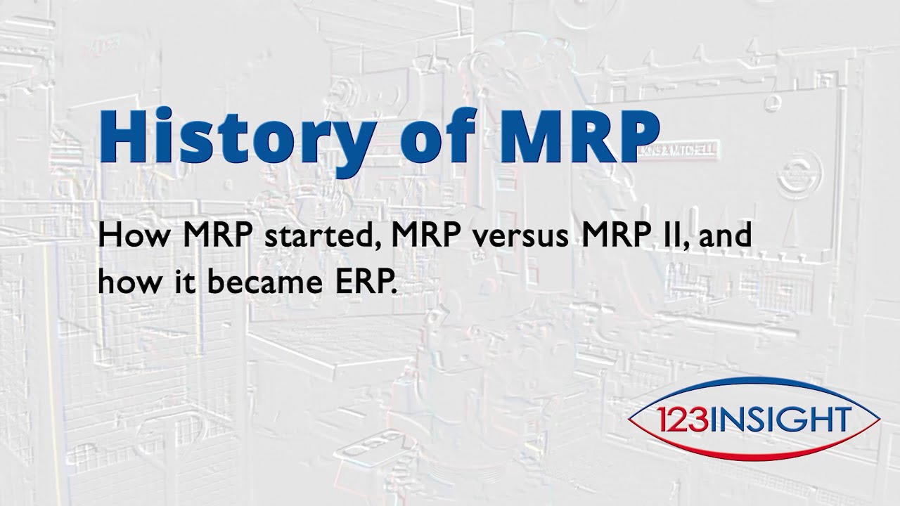 A history of MRP