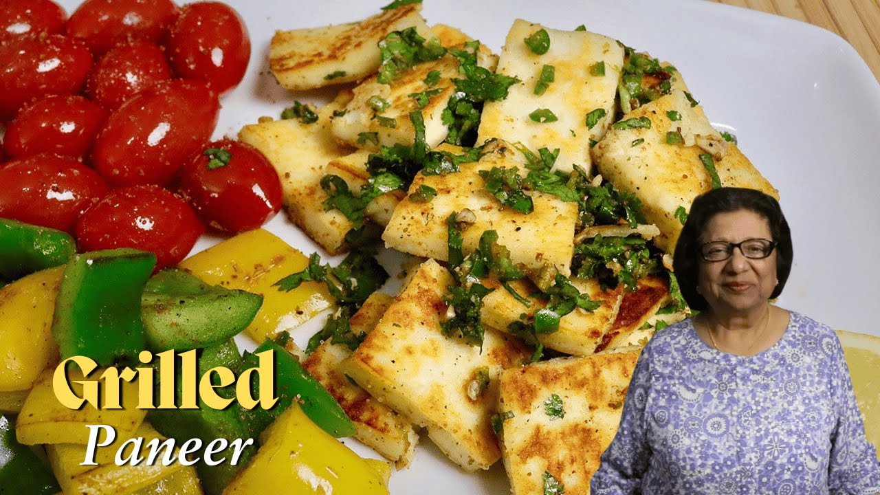 Grilled Paneer | Indian Cottage Cheese Appetizer | Paneer Grilled Recipe by Manjula