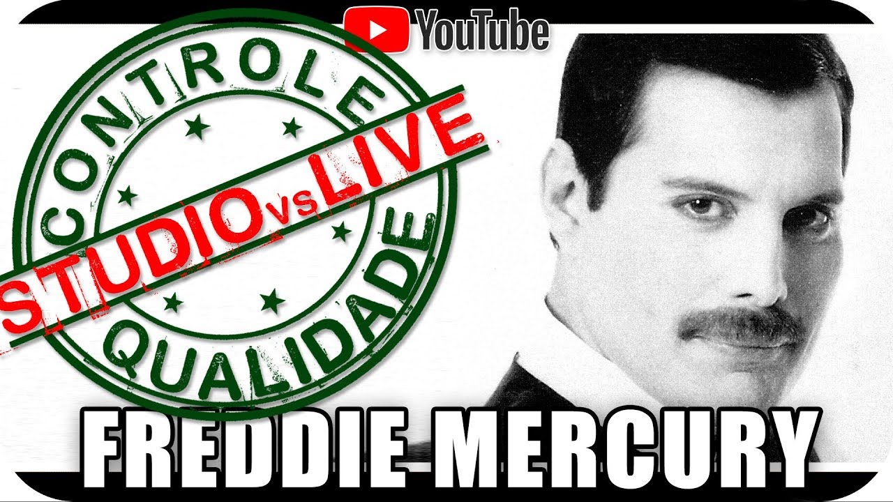 FREDDIE MERCURY - Studio vs Live CONTROLE DE QUALIDADE - Marcio Guerra Reagindo React Reação Rock