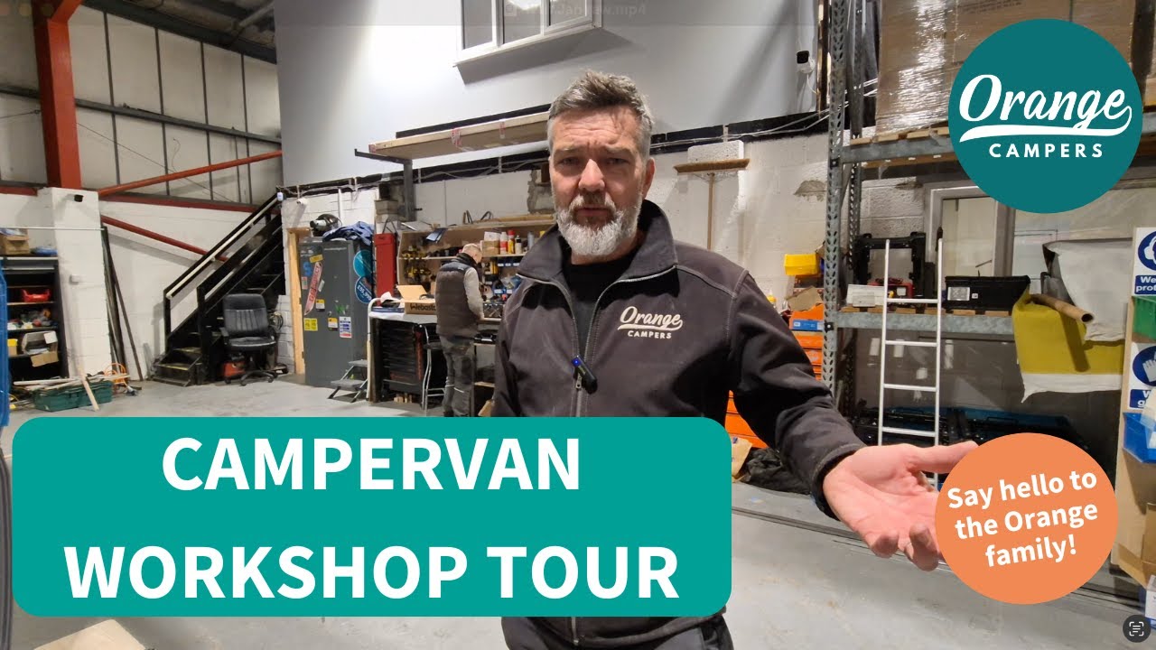 A tour of our campervan workshop 🧡 Plus meet some of the Orange Family working on the 'vans!