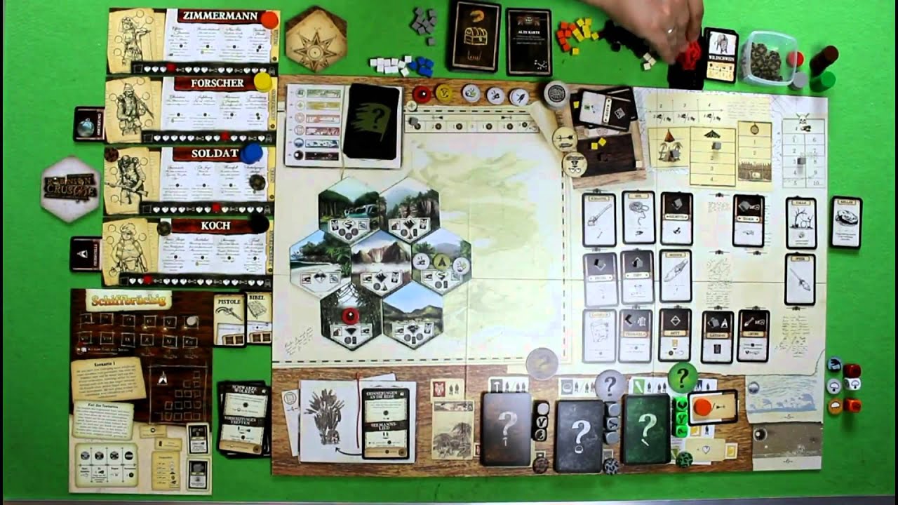 Robinson Crusoe - Szenario 1, 4 Charaktere