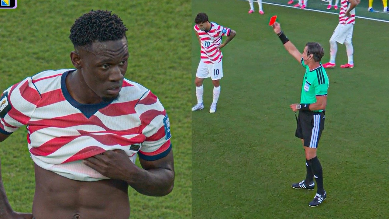Folarin Balogun Red Card vs Bosnia| USA vs Bosnia and Herzegovina Highlights | FIFA World Cup 2026