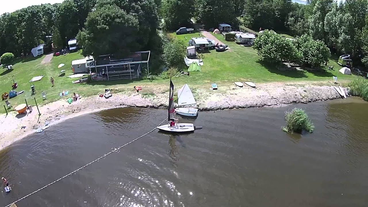 Watersportcamping Heeg vanuit de lucht