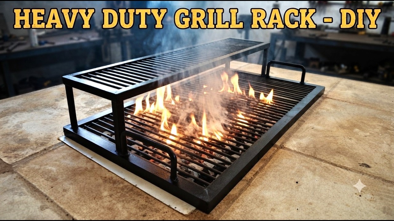 HEAVY DUTY BBQ GRILL RACK - DIY