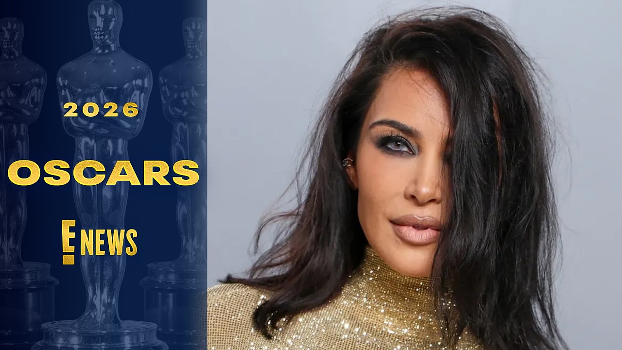 Kim Kardashian’s Icy Blue Eyes Will Make You Do a Double Take | Oscars 2026