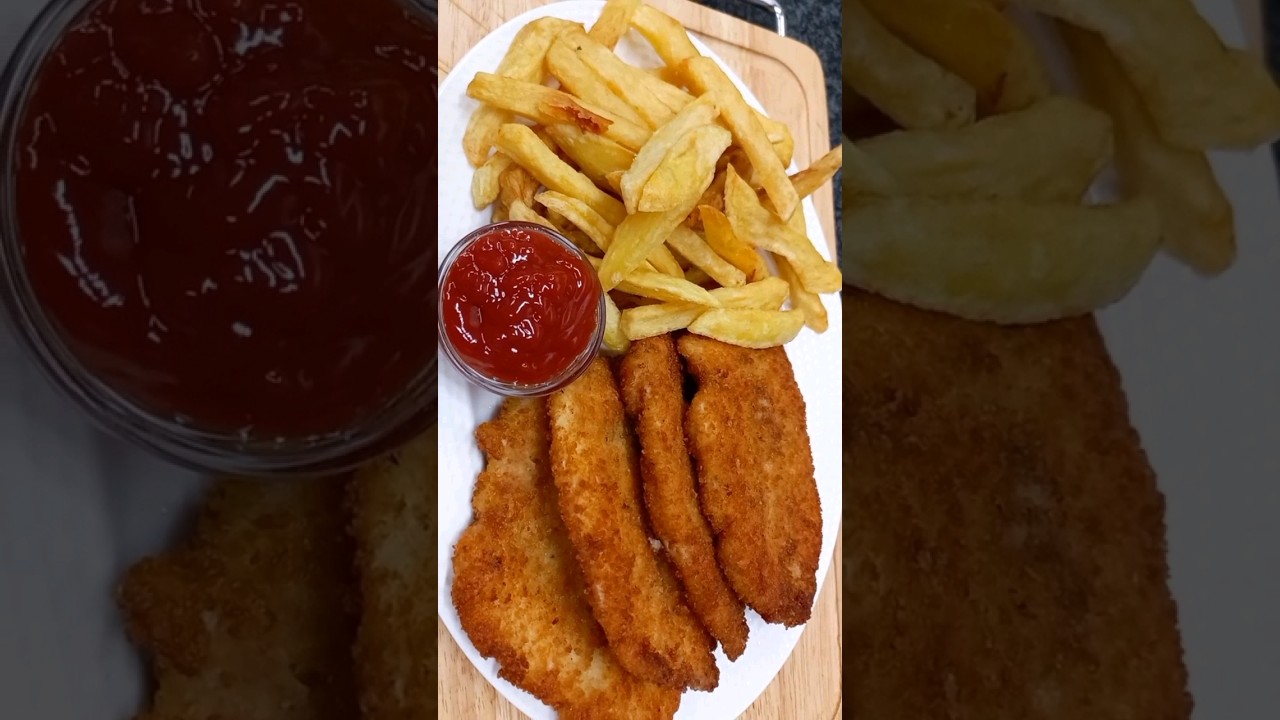 Crispy Chicken Escalope! #chicken #chickenrecipe #cooking #shortvideo #foryou #shortsfeed
