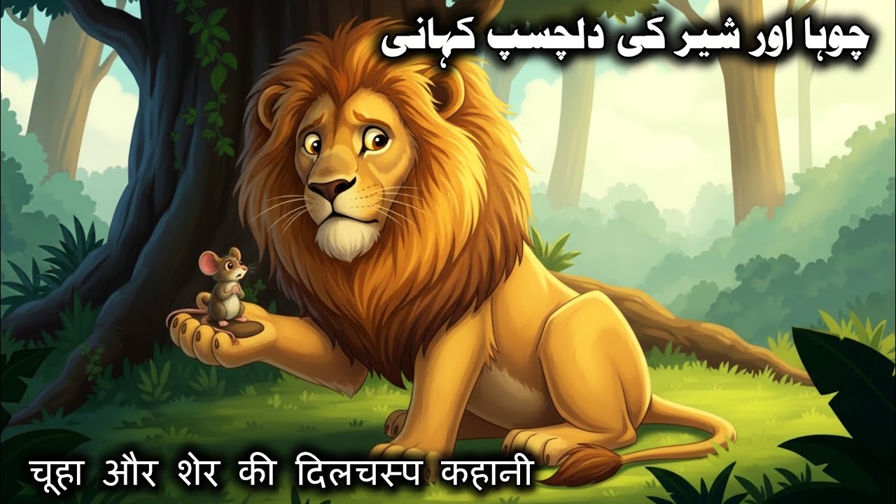 Choha Aur Sher Ki Kahani | Lion and Mouse Story in Urdu | Moral Story
