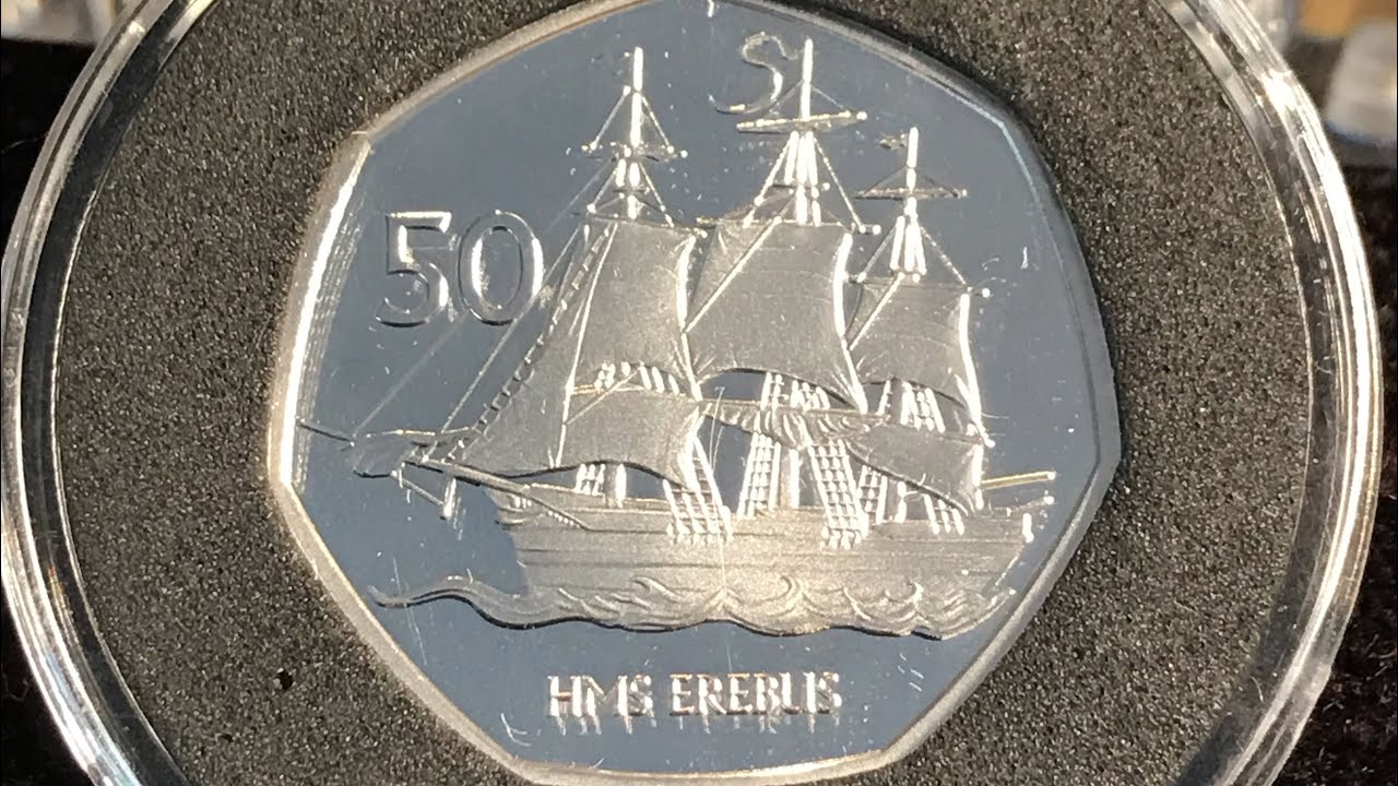 2020 British Antarctic Territory 50p Silver HMS Erebus - Pobjoy Mint
