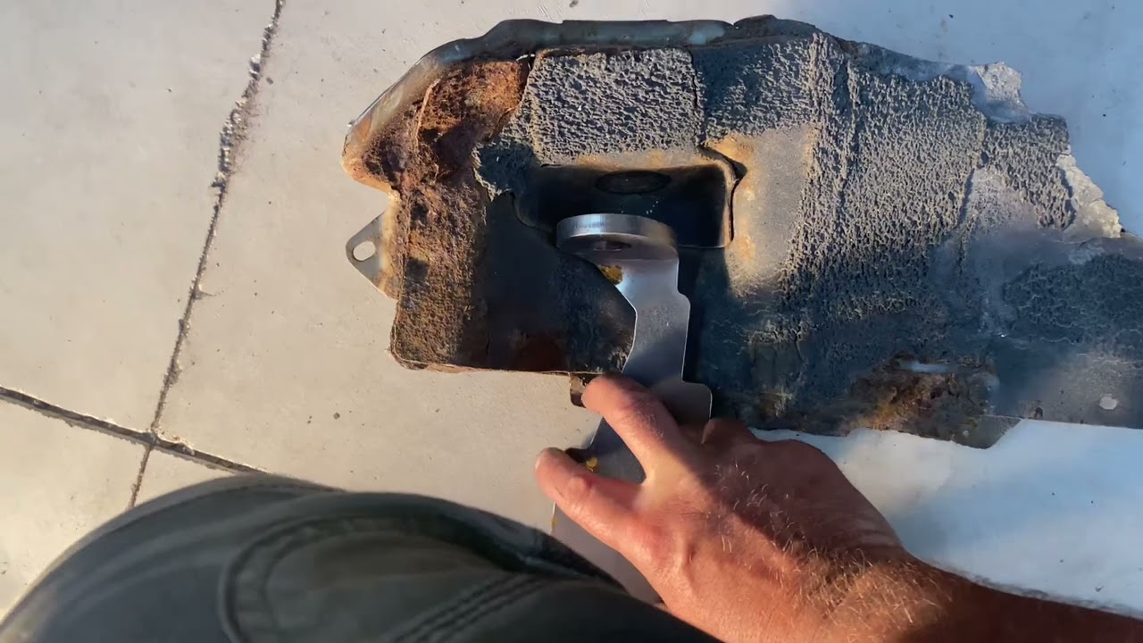 EXTREME repair on a rusted out shock mount on a 2007 Ford Escape