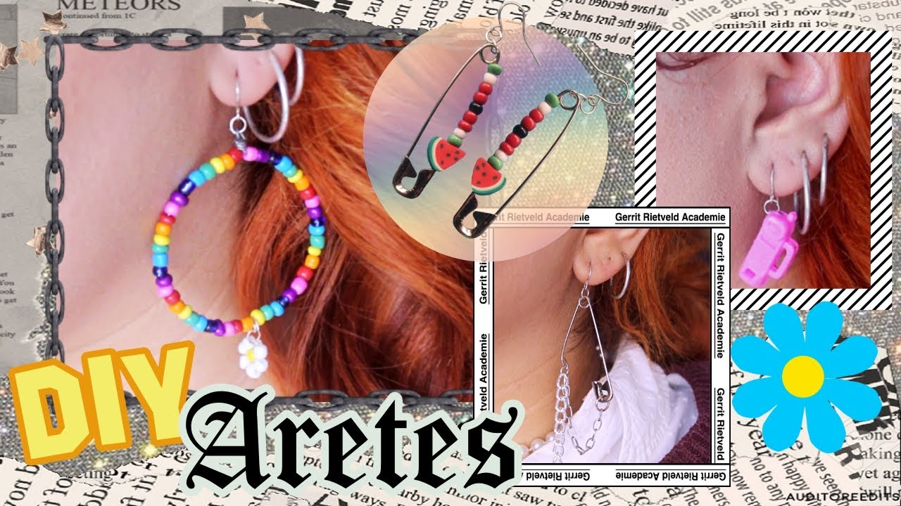 ARETES ✨AESTHETIC✨ de CHAQUIRA *DIY Abalorios