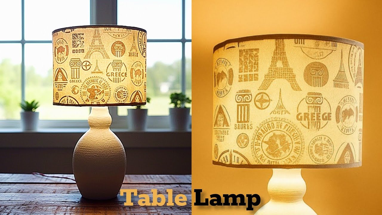 How to Make Table lamp || Diy Table lamp || At Home 