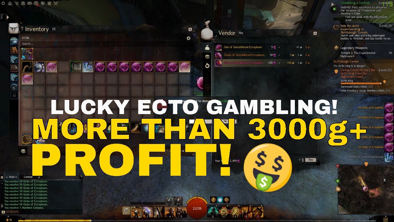 Guild Wars 2: How to get the Twilight in 1 day - Luckiest Ecto Gambling ever