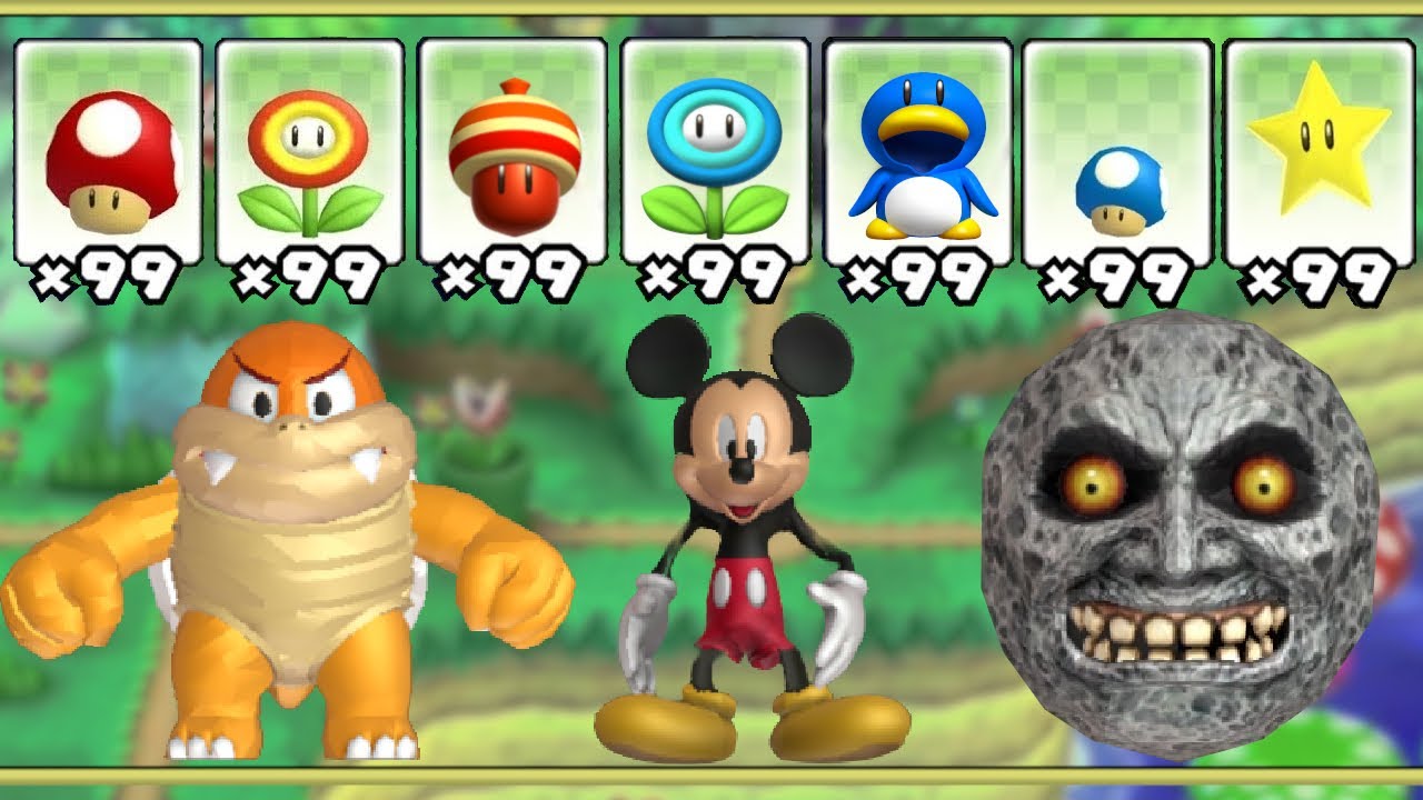 What happens when Different Characters uses Mario's Power-Ups?