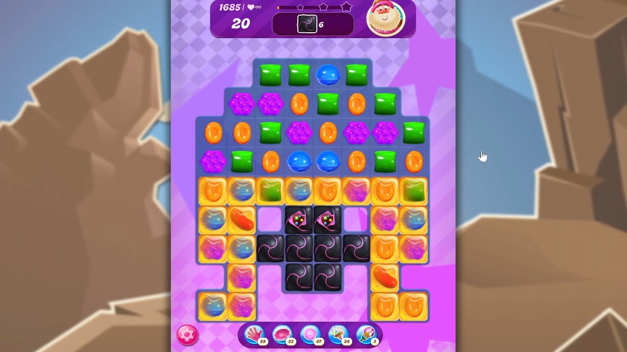 Candy Crush Saga LEVEL 1685 NO BOOSTERS (new version)🐟☑️