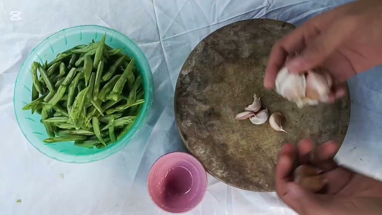 ឆាសណ្តែកជាមួយពងទា | khmer Food