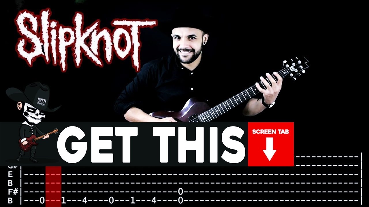 【SLIPKNOT】[ Get This ] cover by Masuka | LESSON | GUITAR TAB