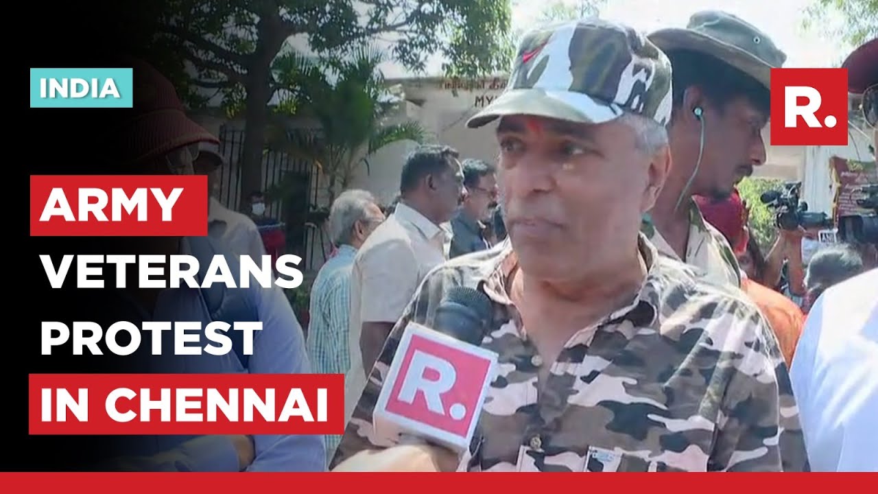 Veterans Protest To Fight For The Deceased Soldier Prabhakaran