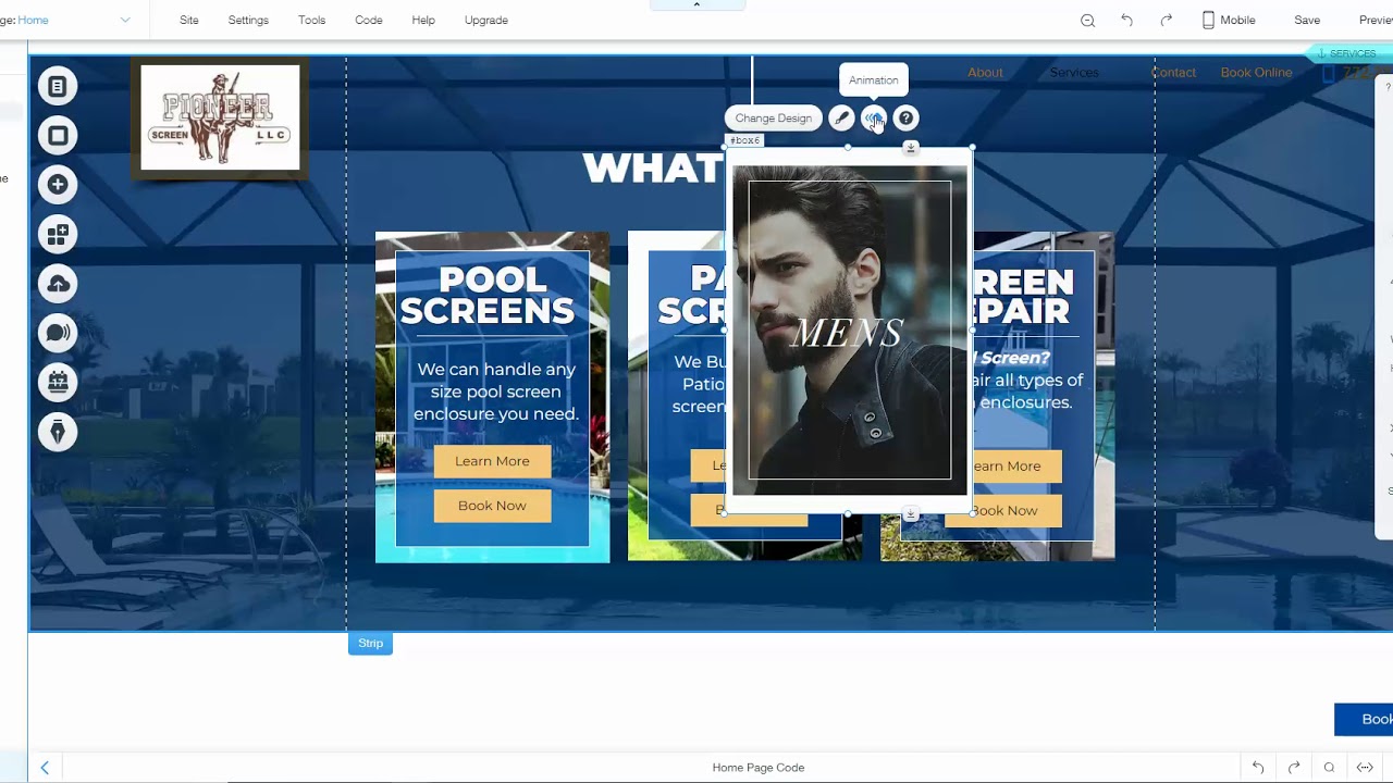 WIX Tutorial - How to Animate Hover Box