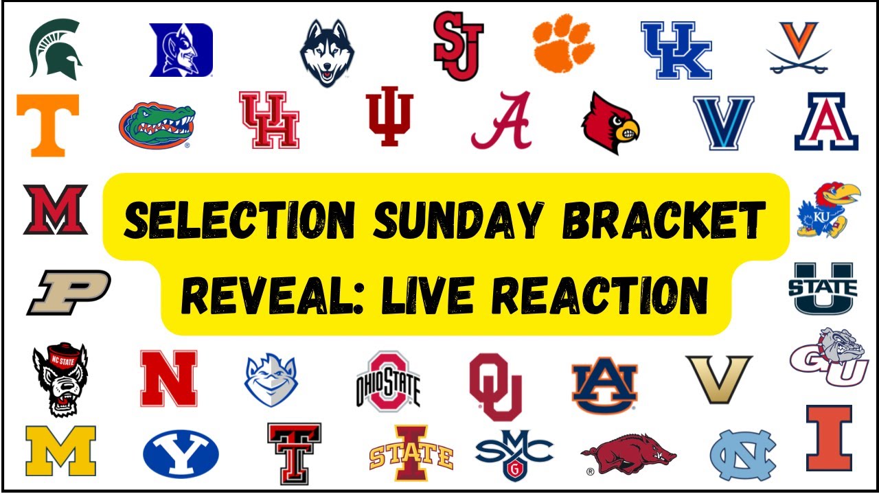 Selection Sunday Bracket Revealed: Live Reaction