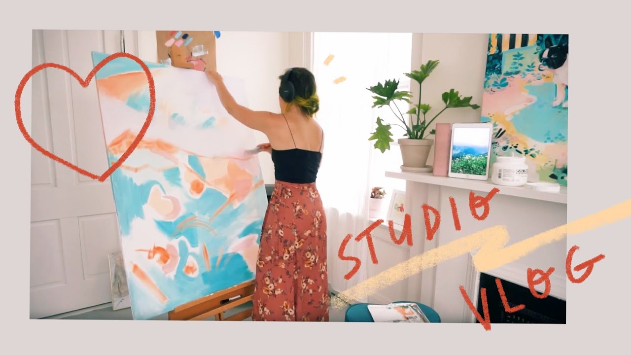 A week of new products + reorganizing + painting ♡ Studio Vlog