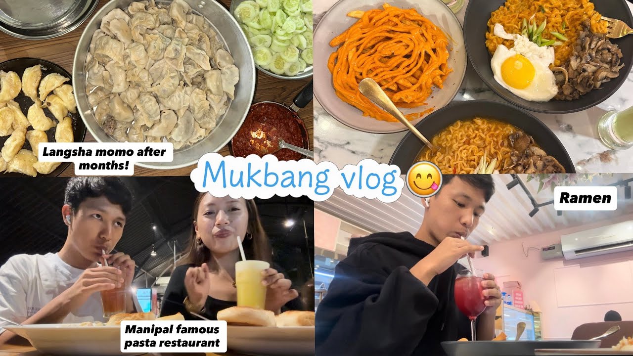 Mukbang vlog😋❤️||Manipal food spots||Tibetan vlogger #tibetanvlogger #food #manipal #nursingstudent 