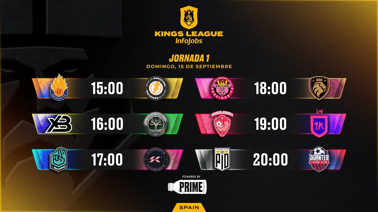 👑 Kings League InfoJobs - JORNADA 1 ⚽ #KINGSLEAGUEJ1