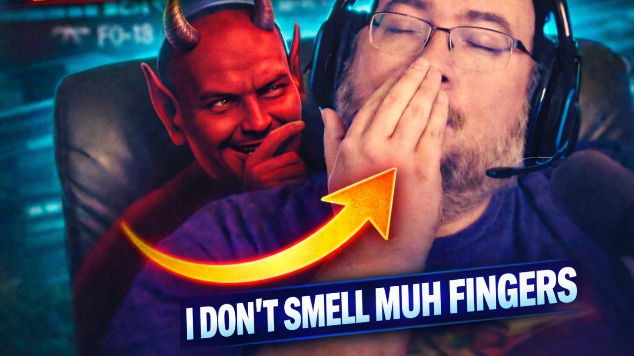 WingsofRedemption Tries SO Hard Not To Sniff His Fingers Battles His Own Fingers… And Almost Loses