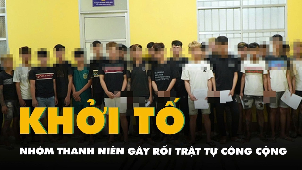 Bắt nhóm thanh niên đem hung khí, gây rối trật tự công cộng