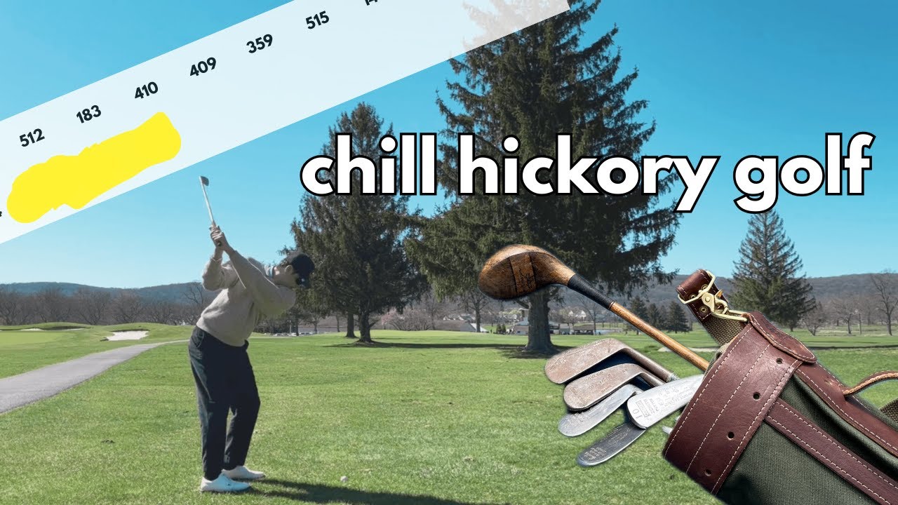 Hickory Golf ASMR  - 9 hole vlog @ Flanders Valley (every shot)