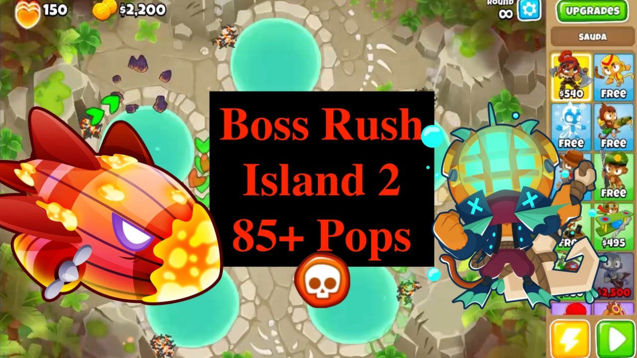 Boss Rush Island 2 | Pops 85+ | Blastapopoulos | Voiceover | BTD6 Boss Rush Tutorial