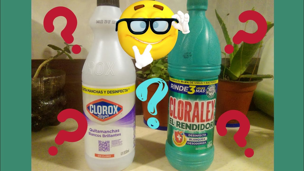 CLOROX  vs  CLORALEX 🤔 te digo cuál si, cuál no y porque 🤔