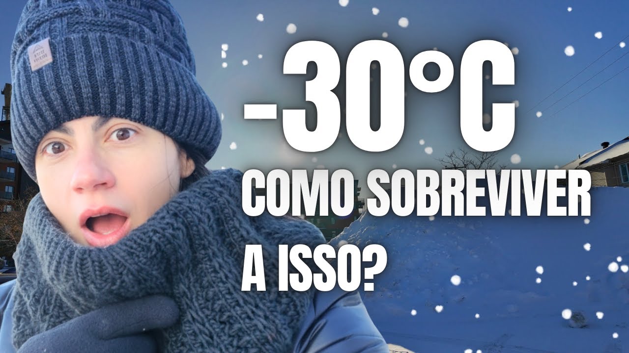 Como Sobreviver -31°C? Meu Dia Inteiro Congelado no Canadá!