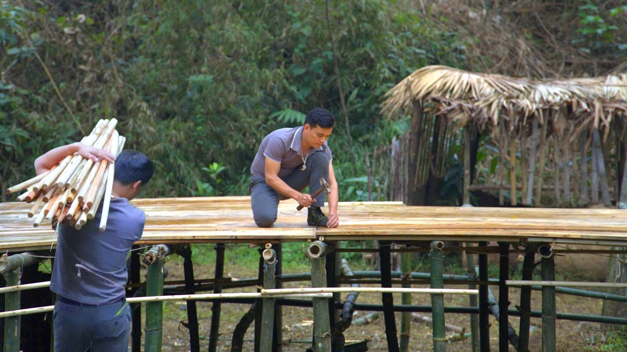 Mr. Khoi and the days of hardship: Laying the foundation of your dream home on bamboo.