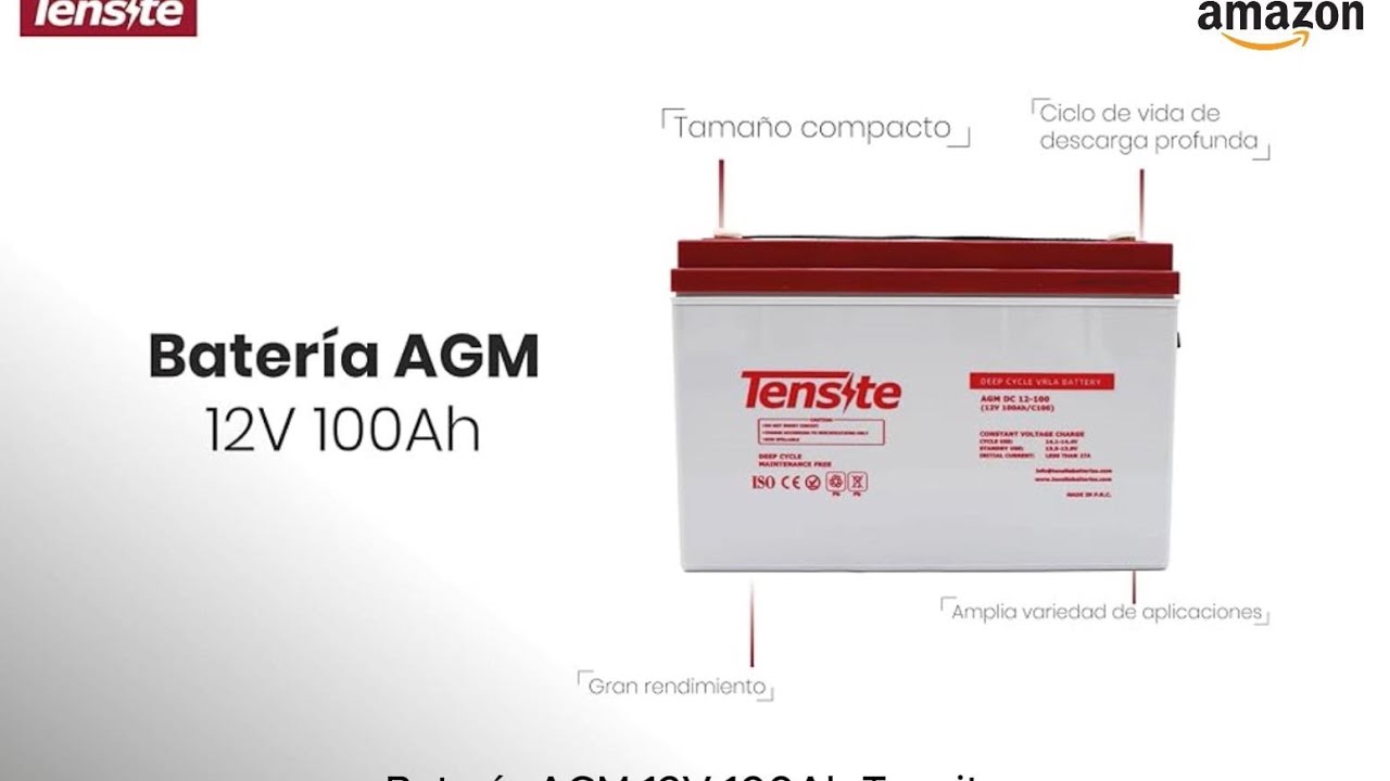 Bater&iacute;a AGM 12V 100Ah Tensite