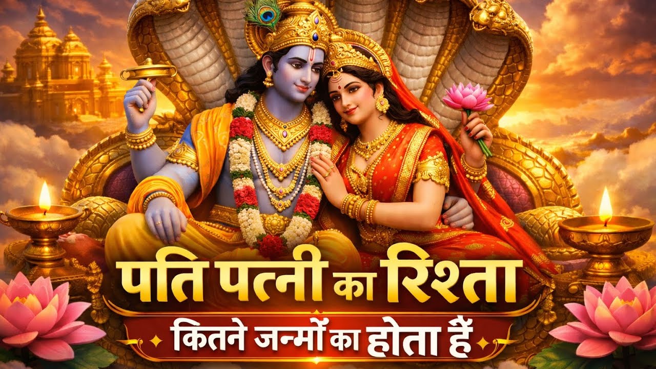 पति-पत्नी का रिश्ता कितने जन्मों का होता हैं? | विष्णु-लक्ष्मी जी का दिव्य रहस्य 🌸