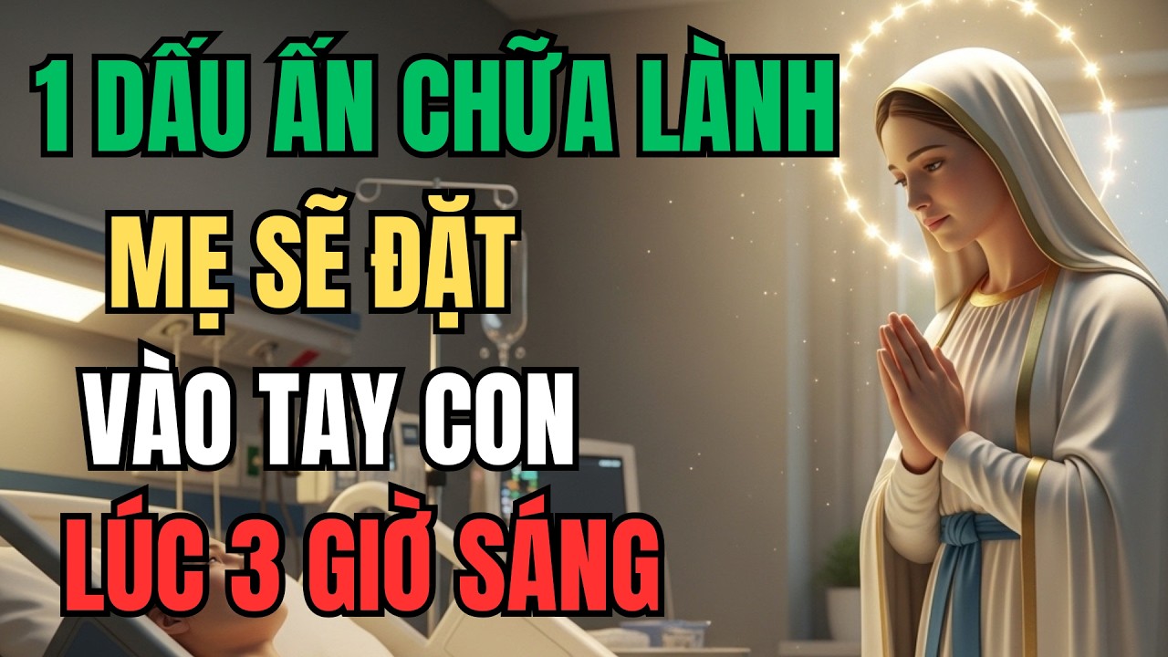 1 dấu ấn chữa lành mà Mẹ sẽ đặt vào tay con lúc 3 giờ sáng hôm nay