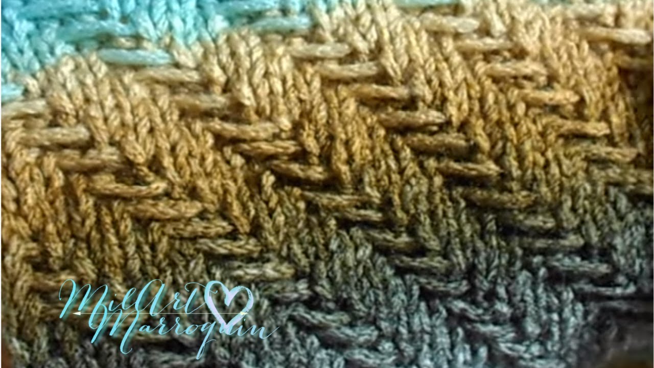 Tutorial DOS AGUJAS Cobija bebe cuello bufanda