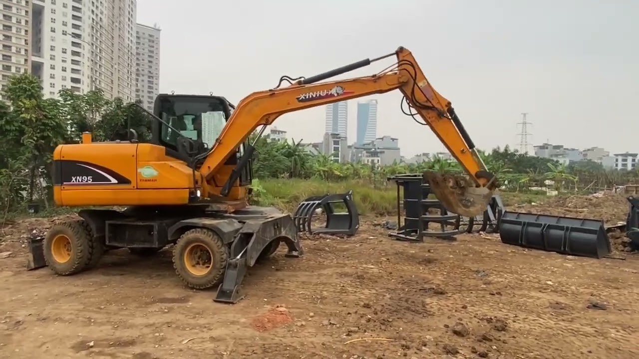 Xúc đào bánh lốp Xinniu cũ 0.3 giá tốt | 0968.073.094