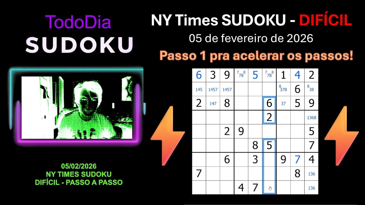 TodoDiaSudoku - NY Times - Hard - 05/02/2026 - Passo-a-Passo