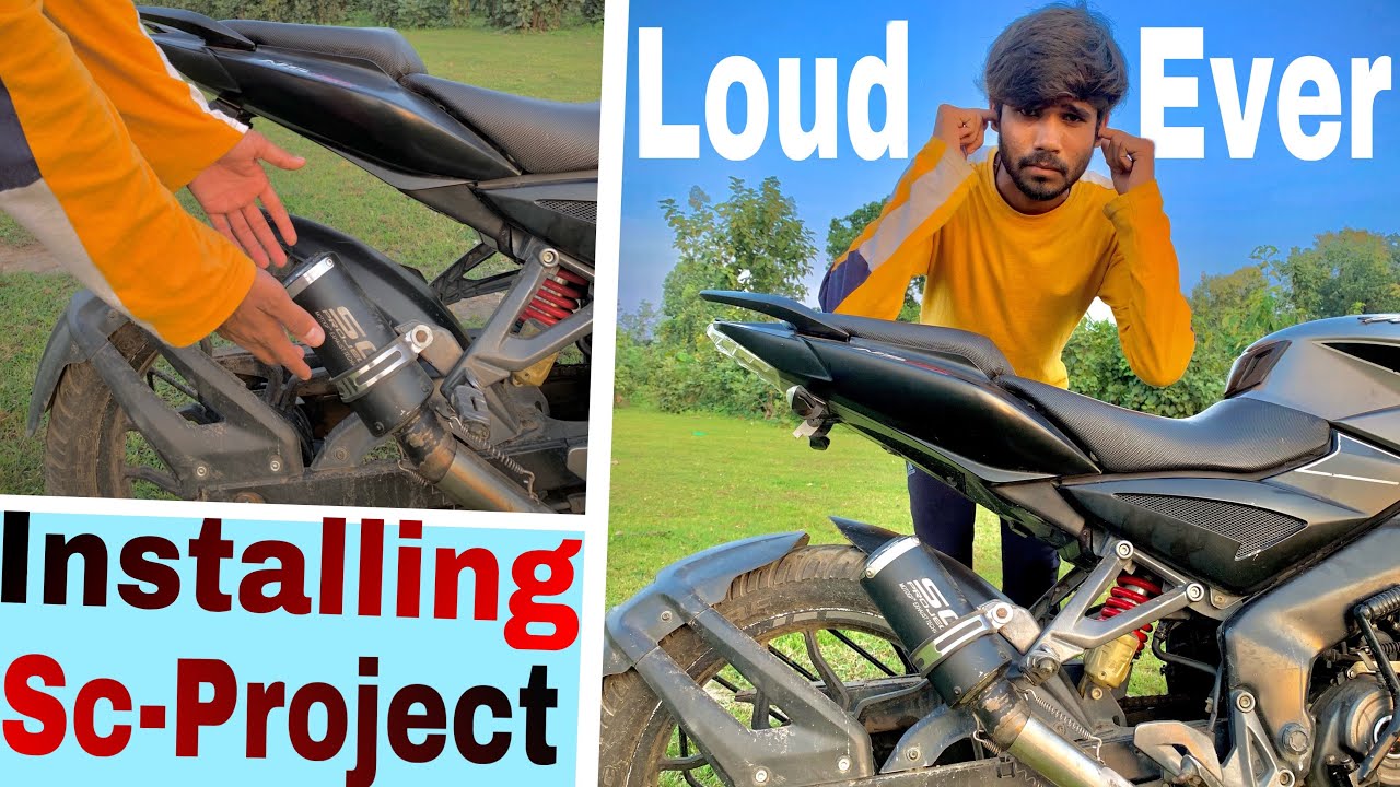 Installing Loudest Exhaust 😱 In Ns 160 || Ns 160 Sc Project Sound Naan Fat gya Baprehh  #scproject