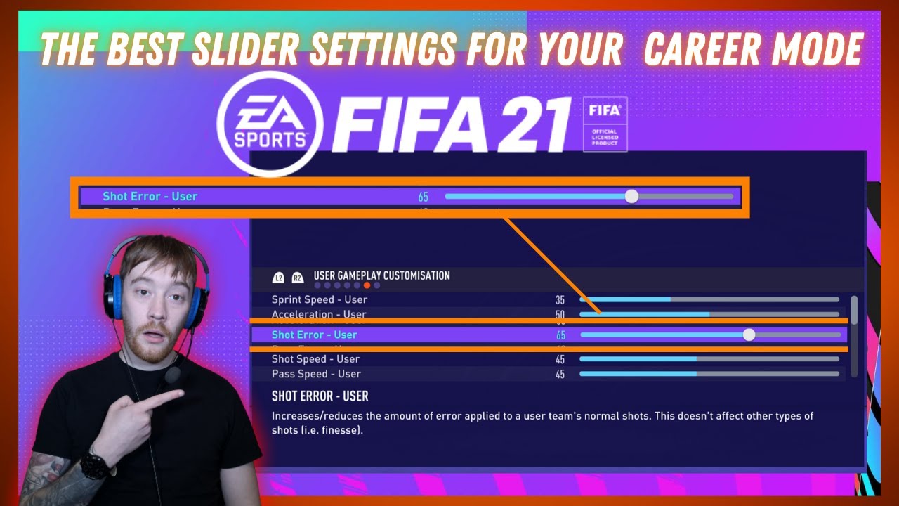 The *BEST* Slider settings for FIFA 21 Career Mode