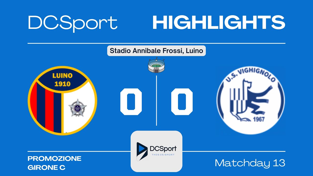 LUINO 1910-VIGHIGNOLO 0-0 | 13 Giornata | Promozione | Girone C 