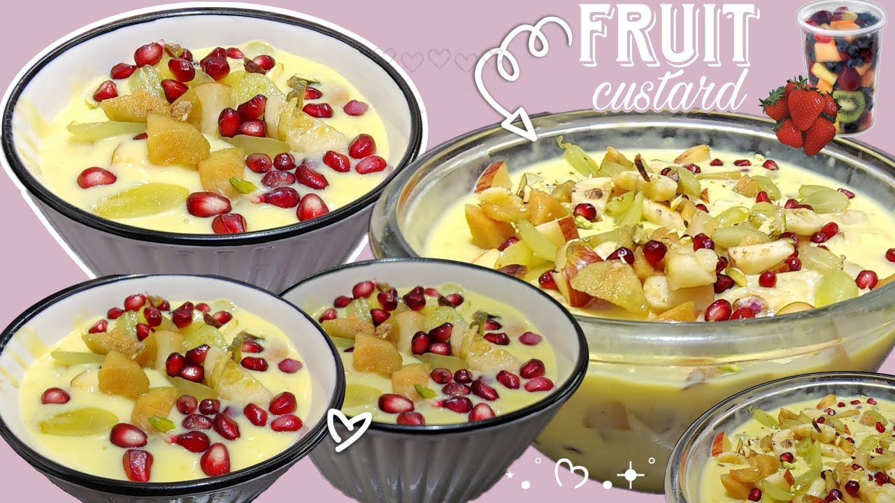 RAMADAN SPECIAL: CREAMY FRUIT CUSTARD - EASY SUMMER DESSERT RECIPE #ramadan #recipe #FYP #custurd 