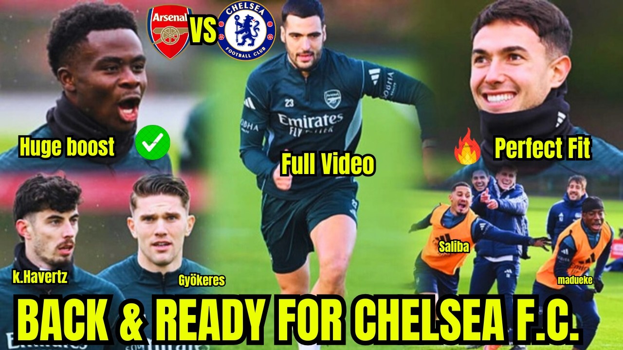 ✅INSIDE TRAINING! G.JESUS, GYKORES, SAKA!..🔥ARSENAL TRAINING& UPDATES AHEAD OF CHELSEA CLASH