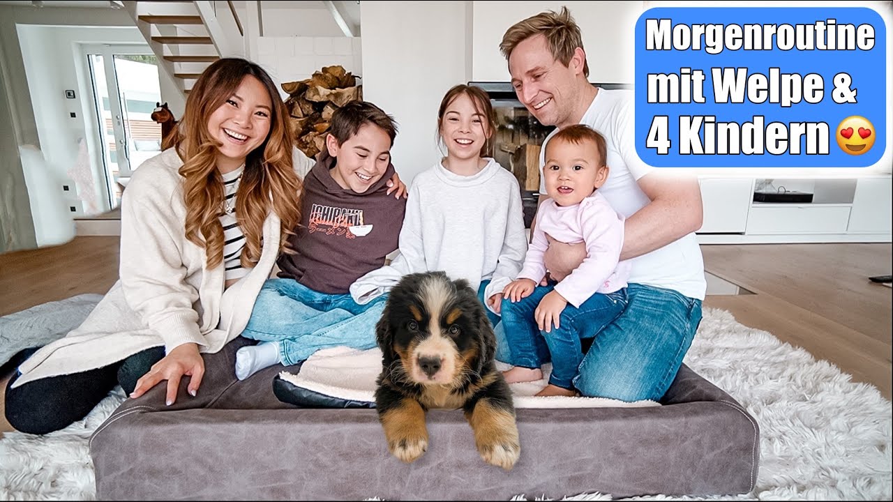 Morgenroutine mit Welpe & 4 Kindern 😍 Mamiseelen