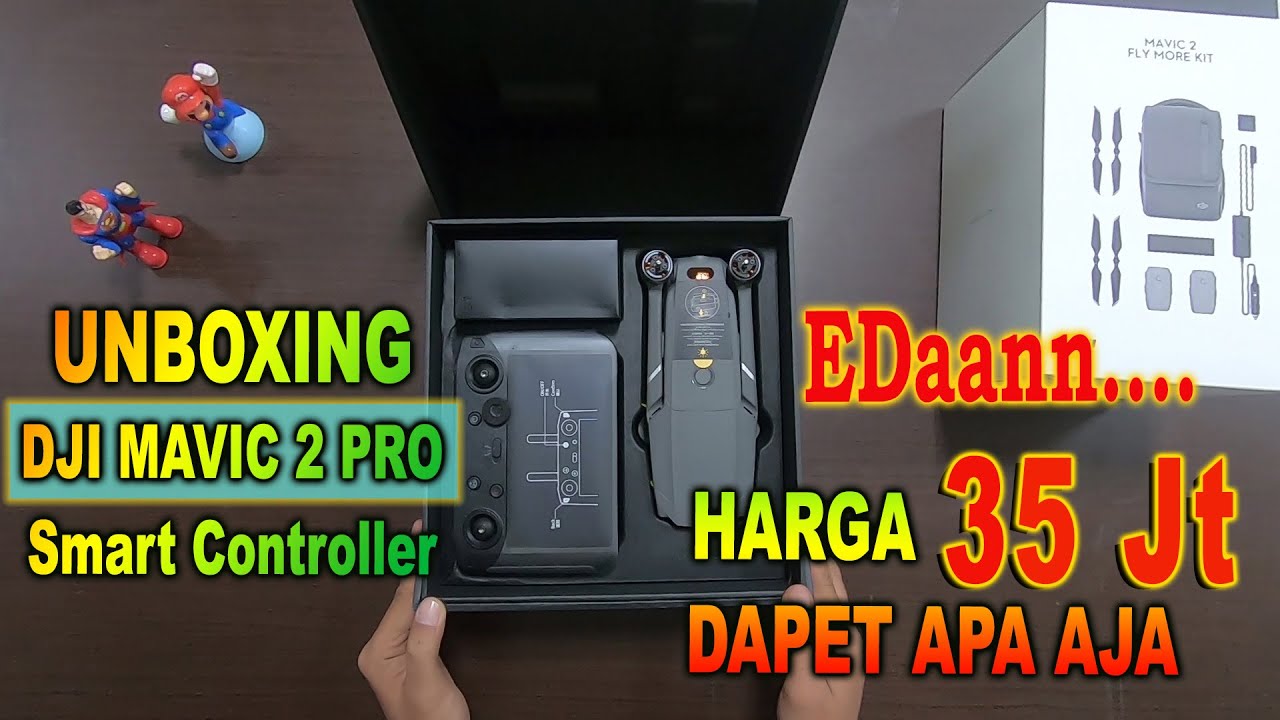 Unboxing Drone DJI Mavic 2 Pro With Smart Controller + DJI Mavic 2 Fly More Kit